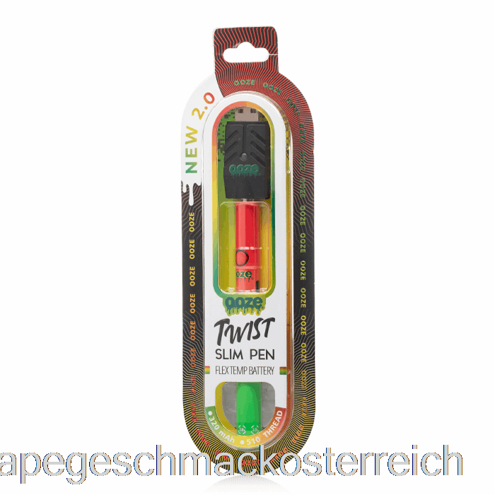Ooze Slim Twist Pen 2.0 Flex-Temp-Akku Rasta Vape Geschmack